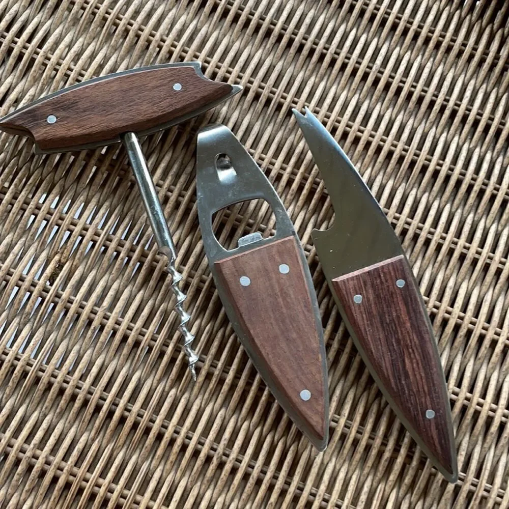 MCM Teak & Stainless Bar Set - Japan